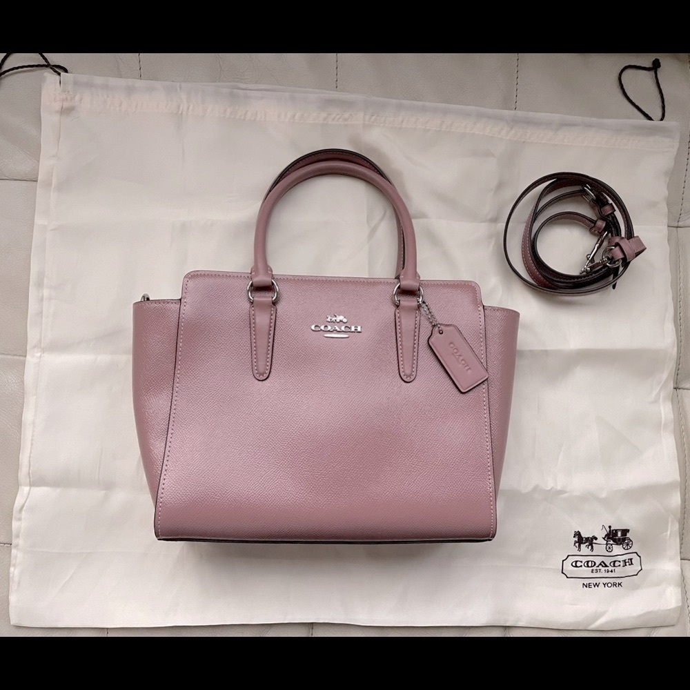 Coach “Leah” Crossbody Bag, Crossgrain Leather, F31357, Like New with Dust Bag!